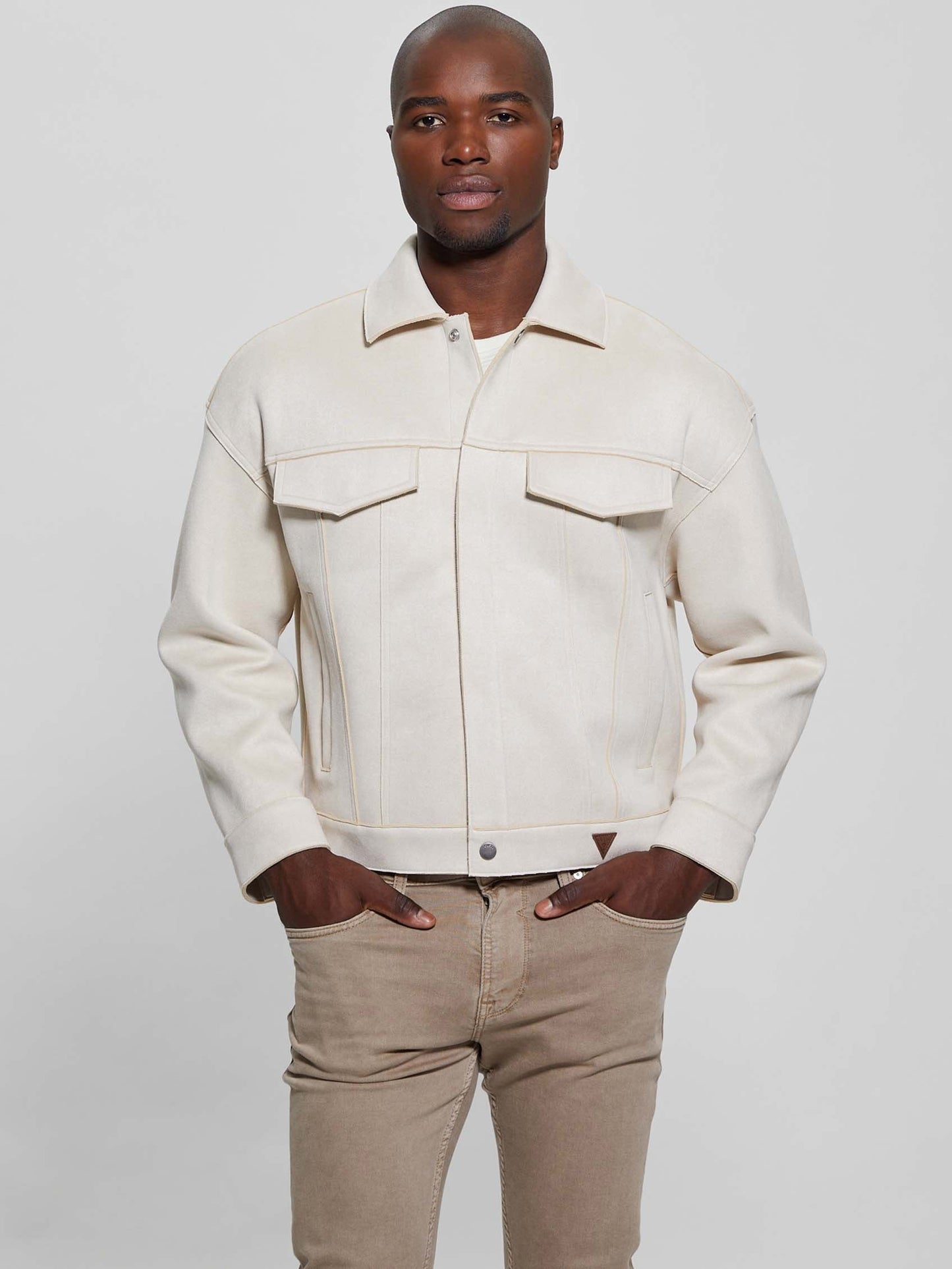 BALDWIN FAUX SUEDE T