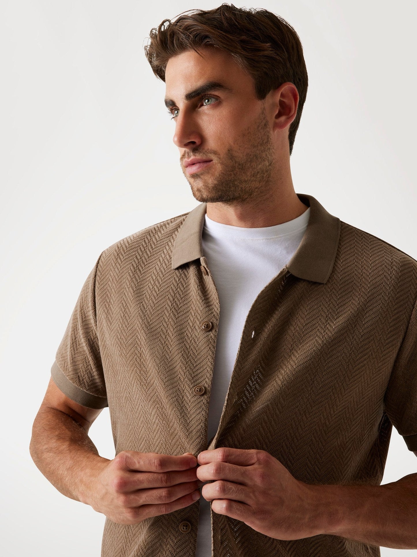 SS CALVIN KNIT SHIRT