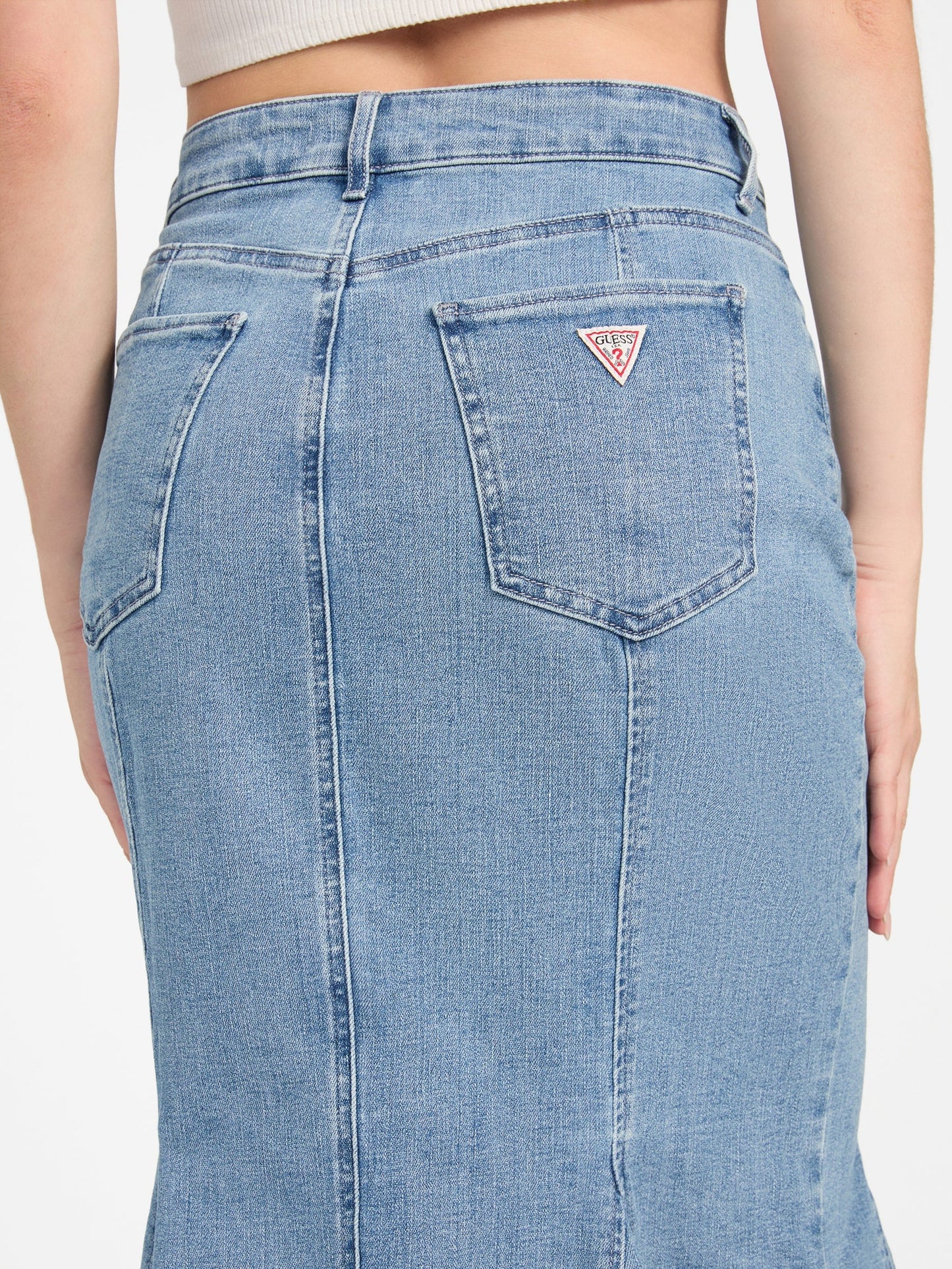 LIA DENIM MIDI SKIRT