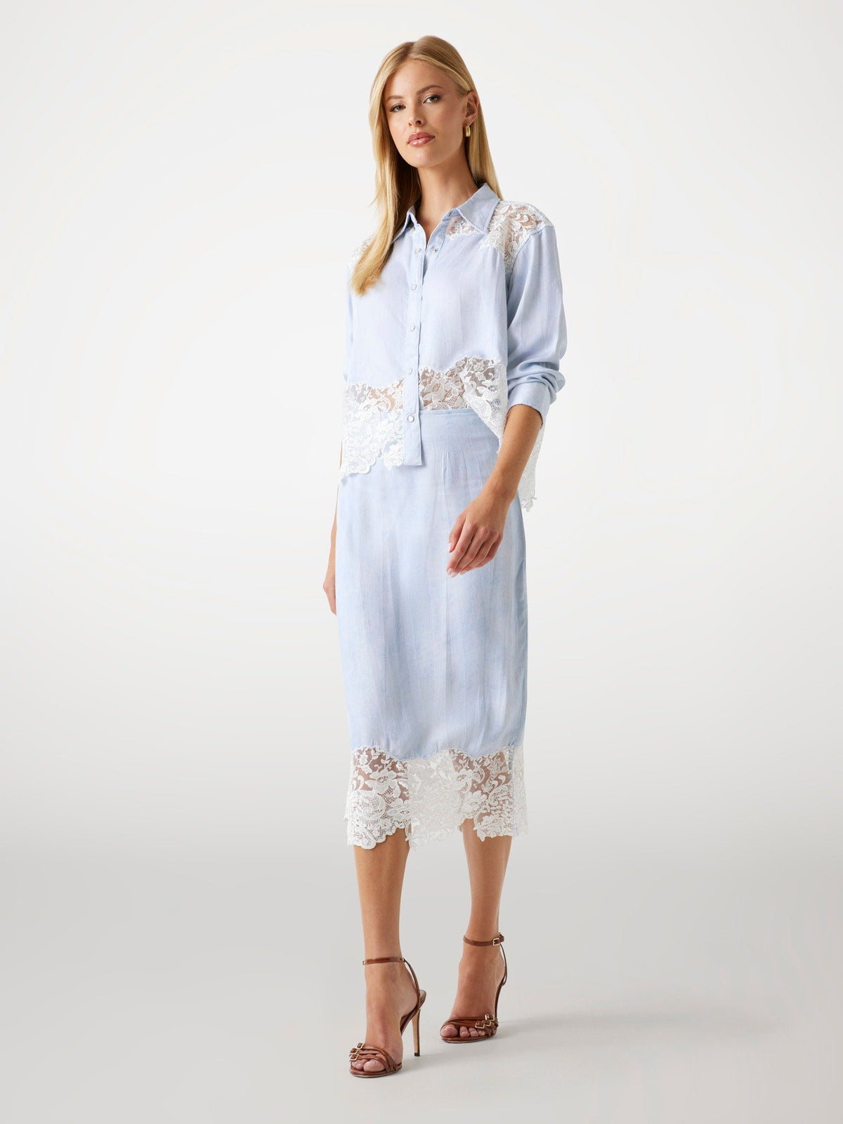 LS EVIE DENIM TOP
