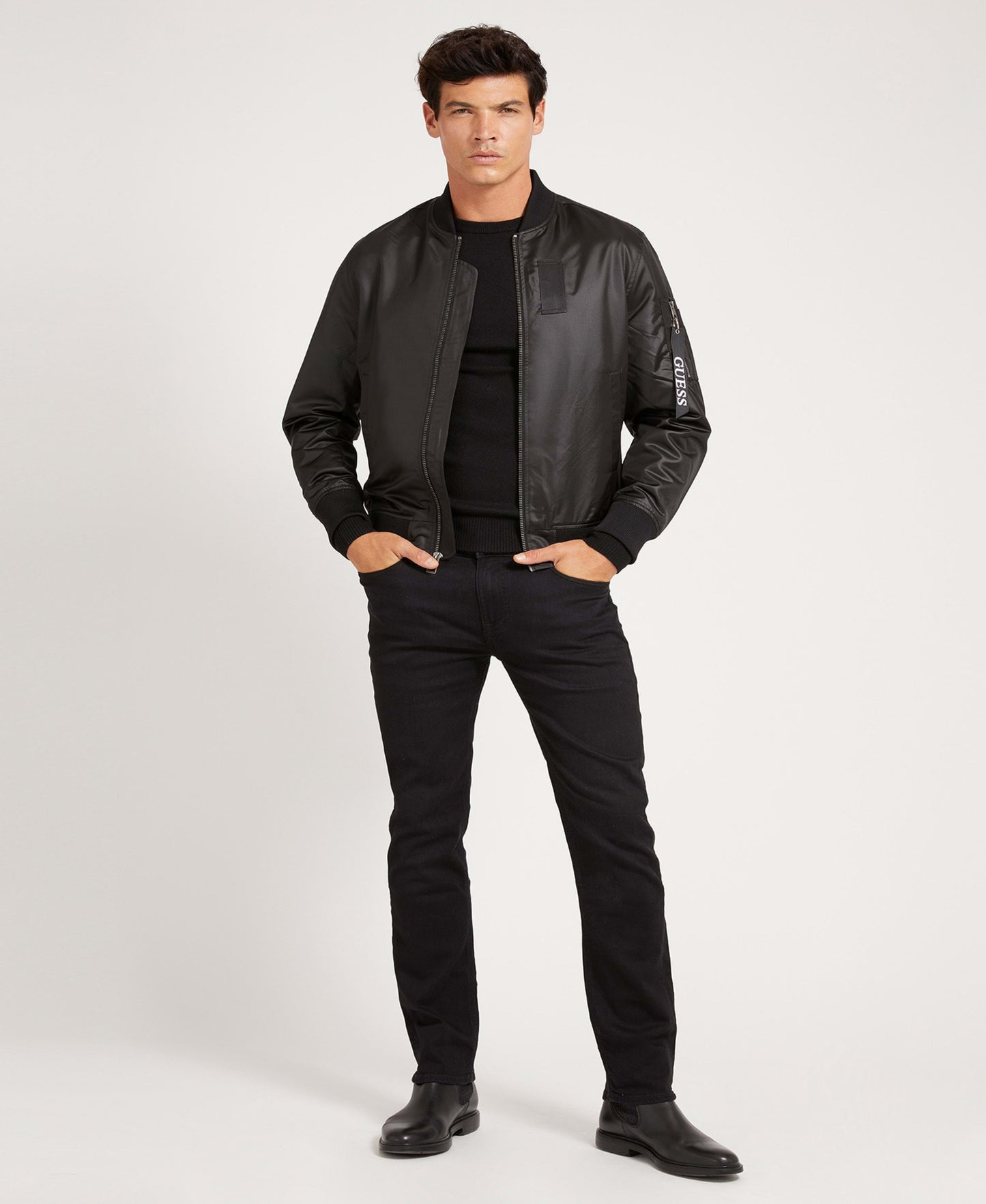 ES SATIN BOMBER JKT