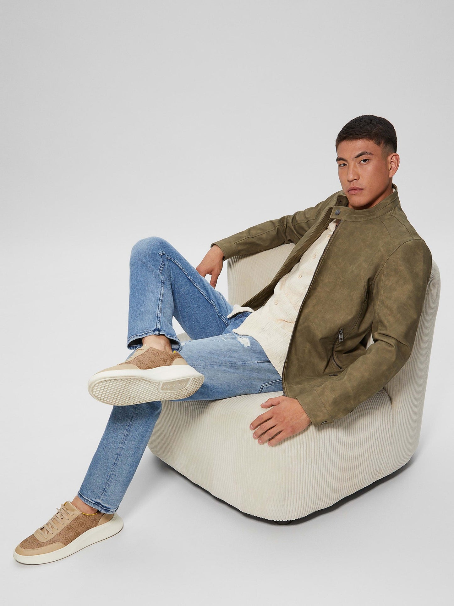 FAUX LEATHER BIKER J