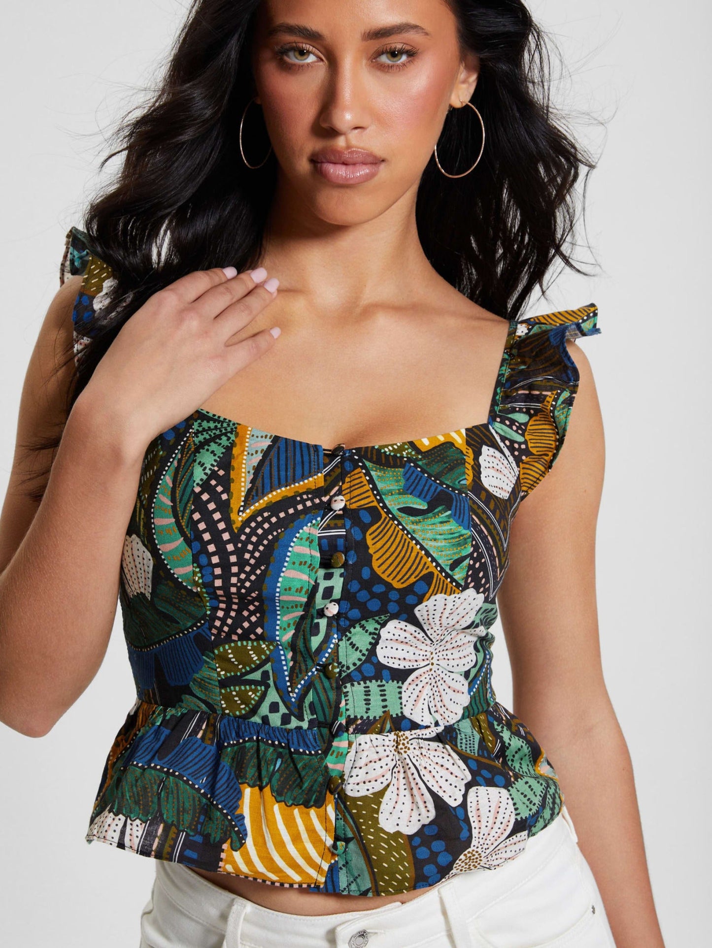 SL CARINE PEPLUM TOP