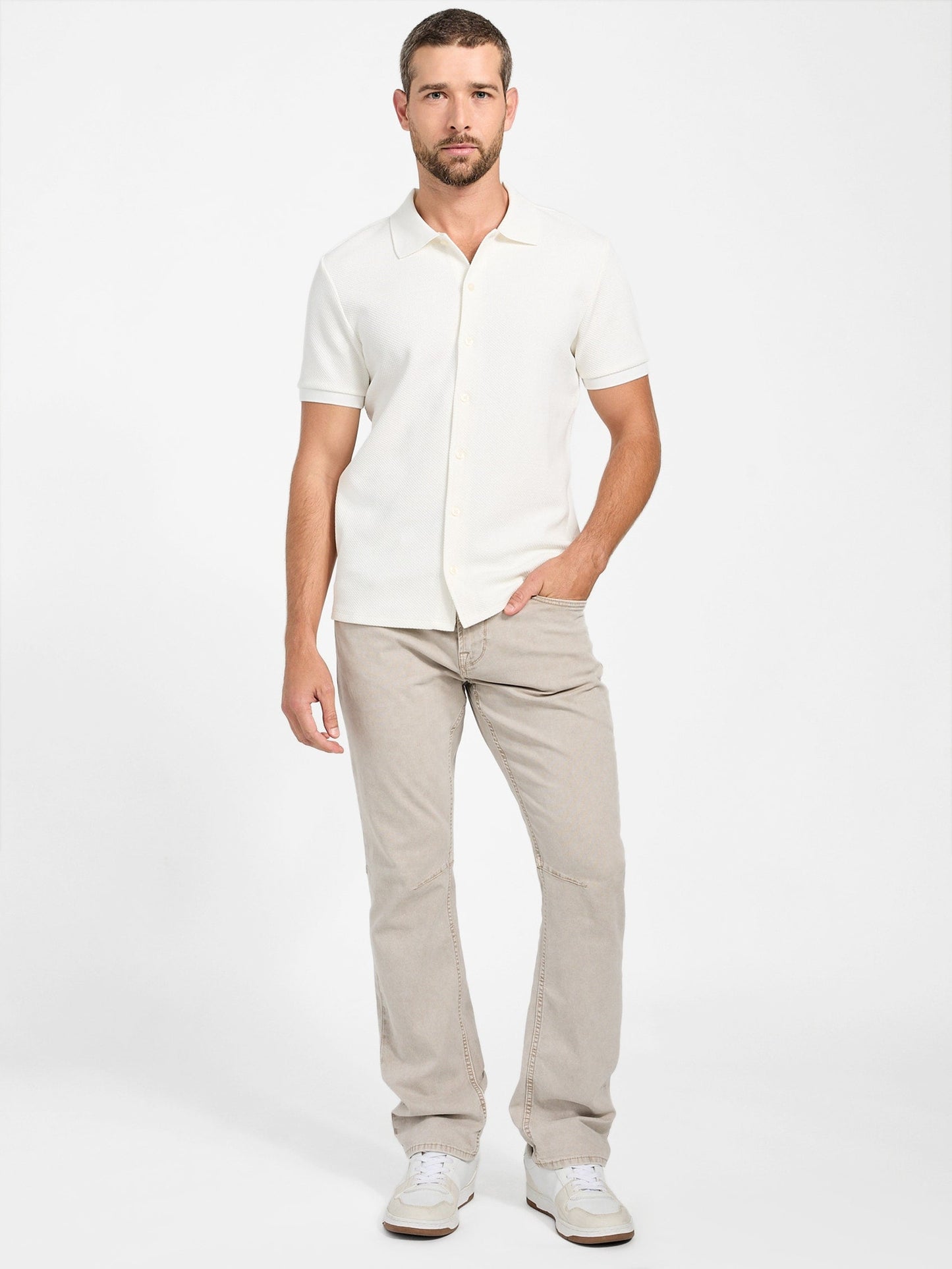 ECO SS AARON KNIT BU