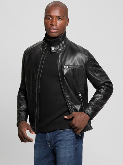 PU LEATHER BIKER