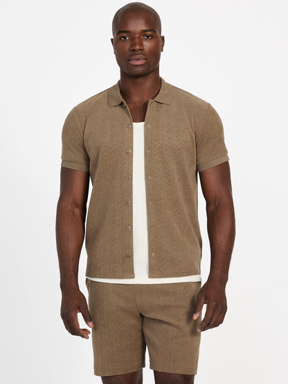 SS CALVIN KNIT SHIRT