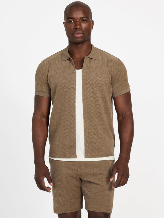 SS CALVIN KNIT SHIRT