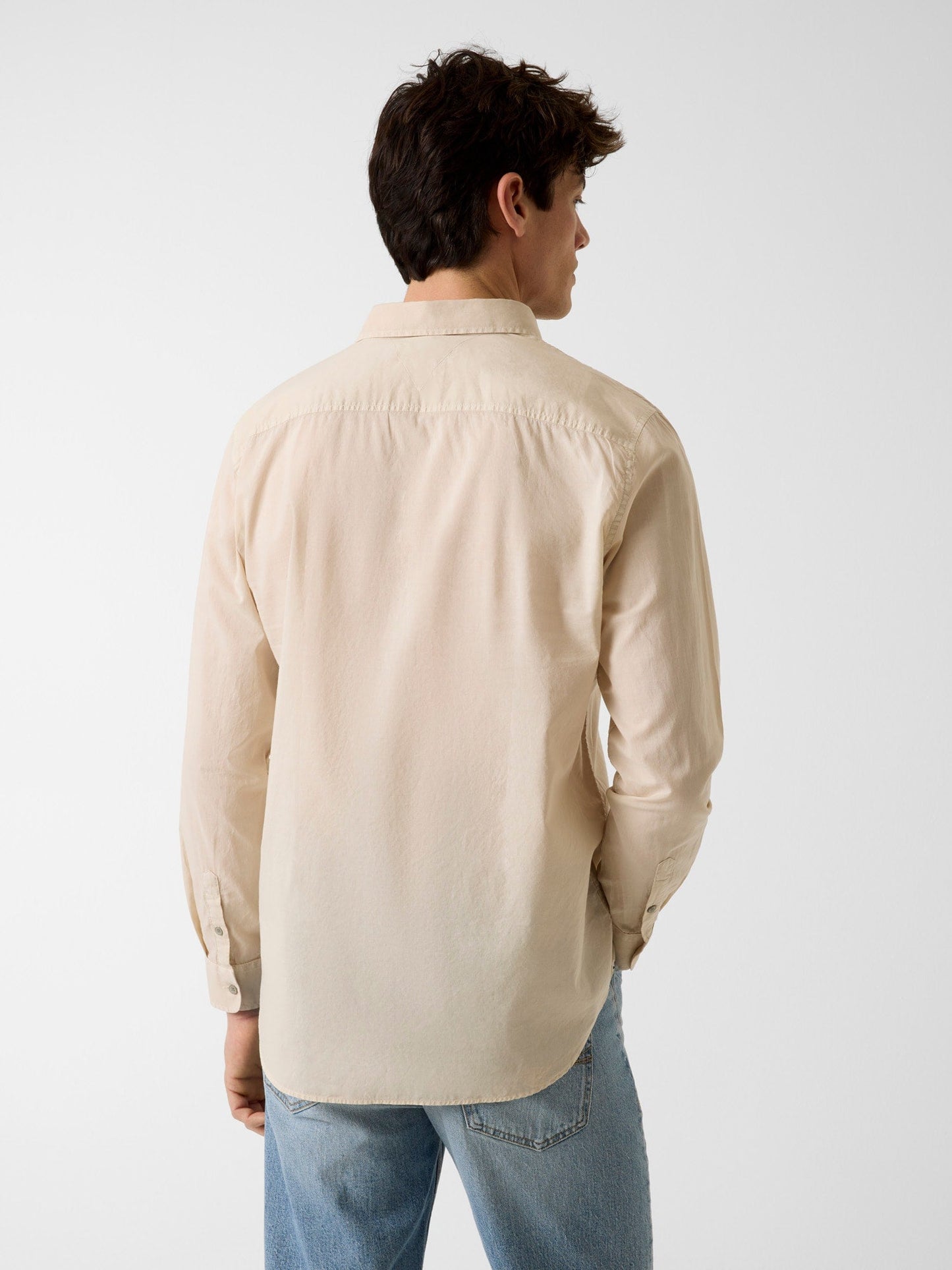 LS PKT CRINKLE SHIRT