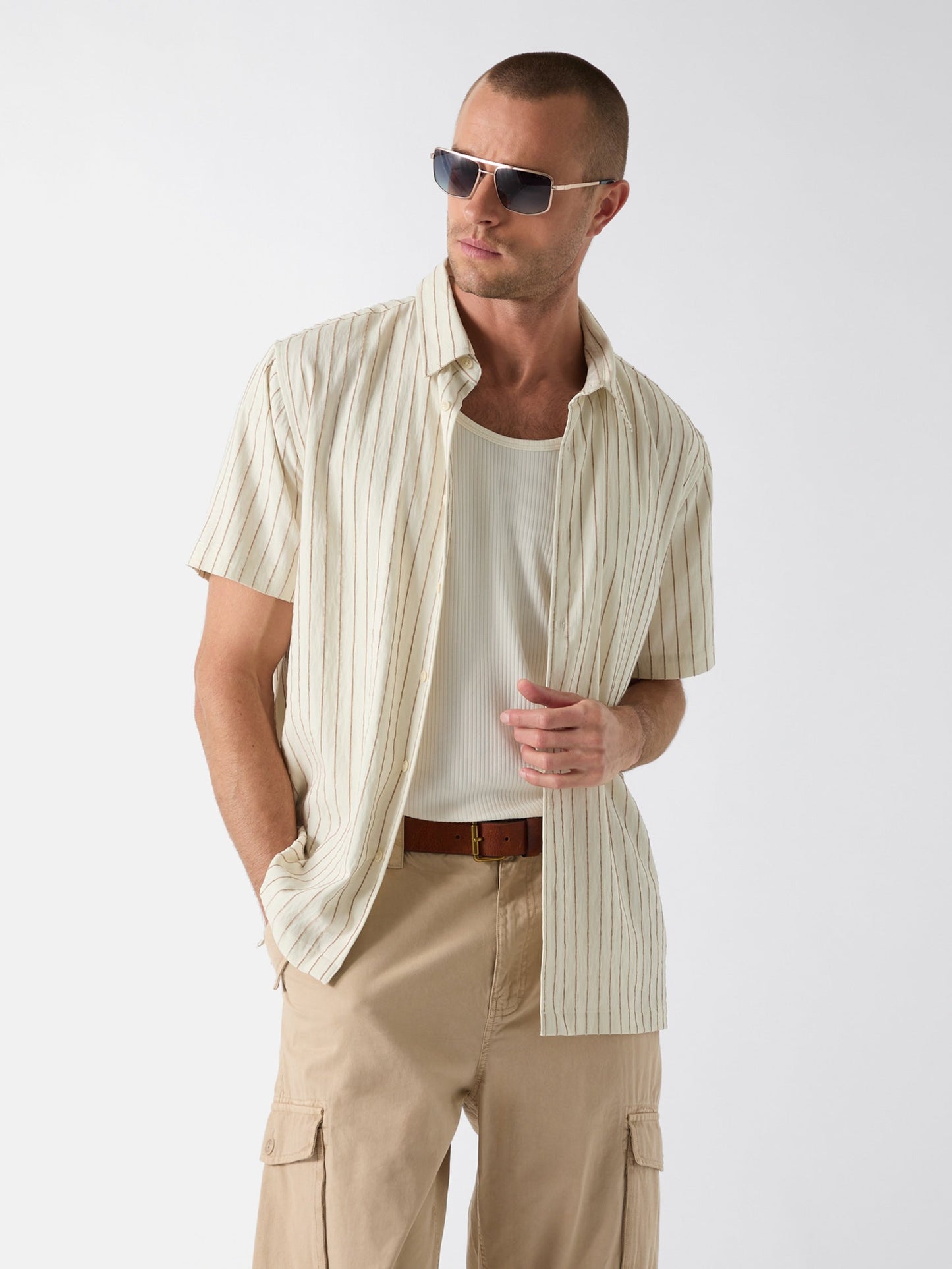 REDFORD STRIPE SS SH