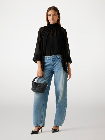 LS AUDRINE BOW BLOUS