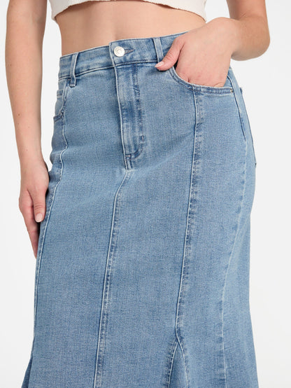 LIA DENIM MIDI SKIRT