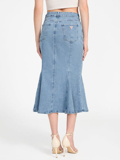 LIA DENIM MIDI SKIRT