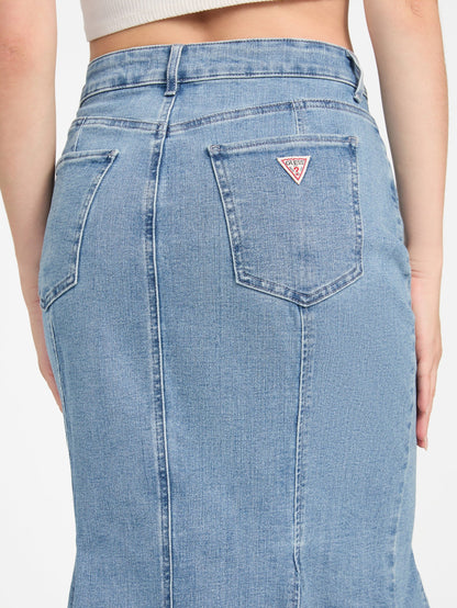 LIA DENIM MIDI SKIRT