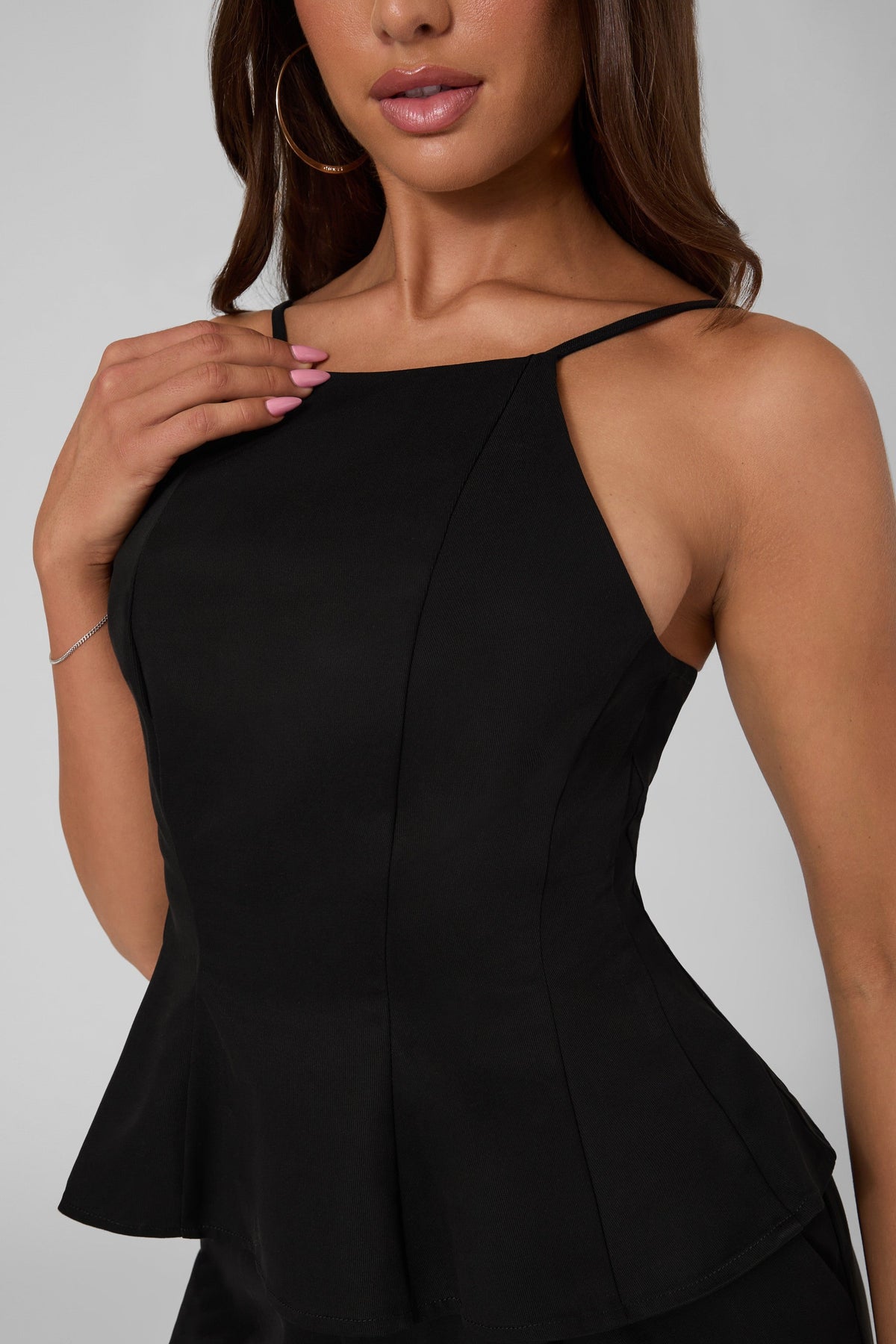 SL BRYNELLE PEPLUM T