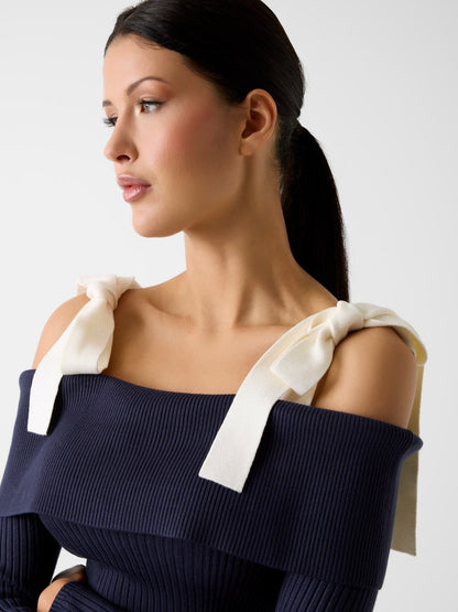 LS OFF SHOULDER RIB