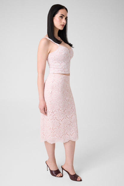 KATRINA MIDI LACE SK