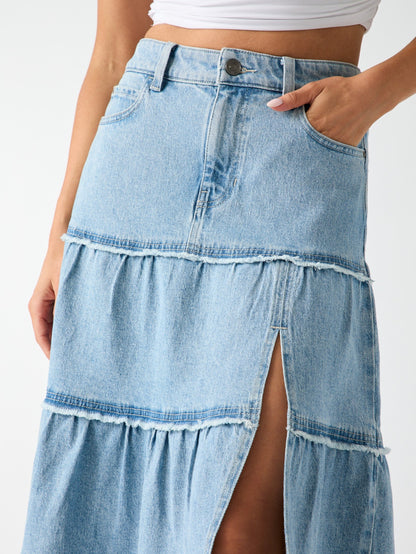RORI DENIM MIDI SKIR