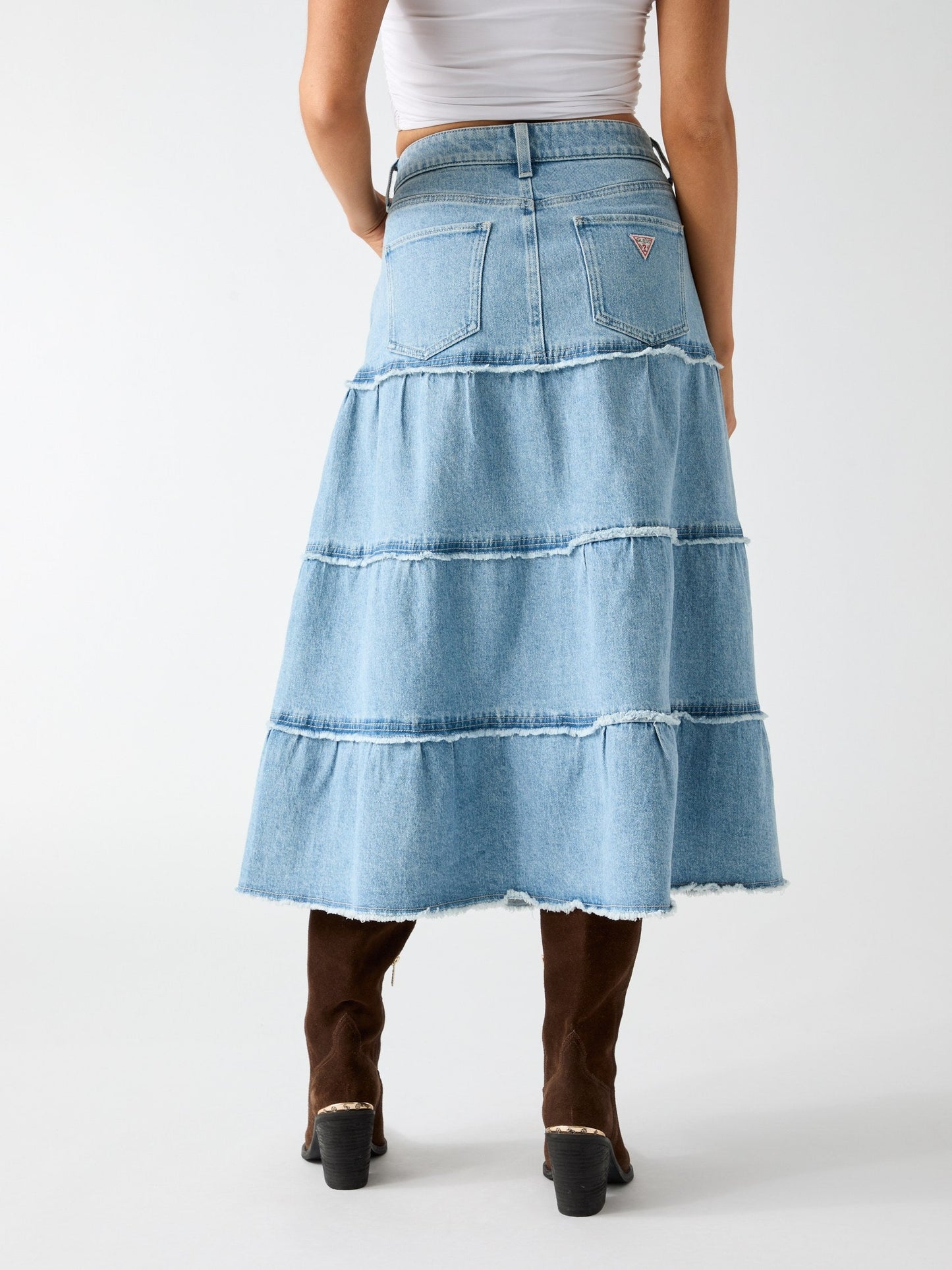RORI DENIM MIDI SKIR