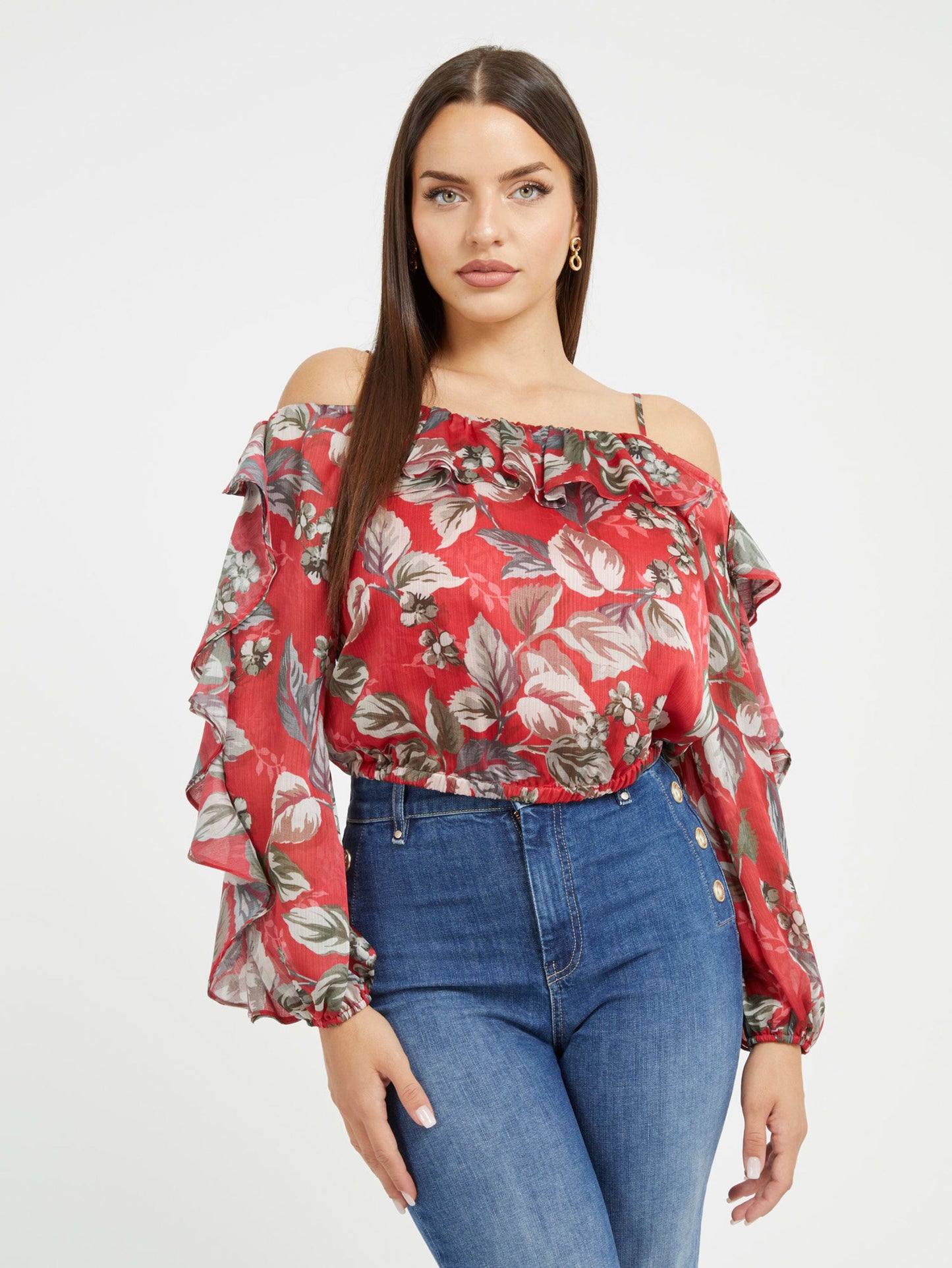 LS IGGY RUFFLE TOP